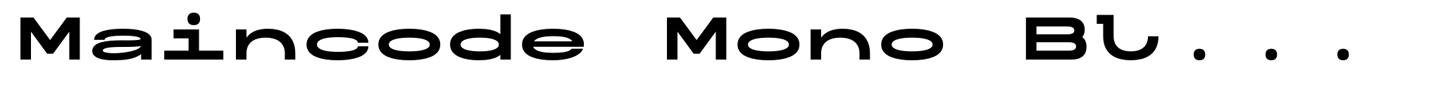 Maincode Mono Black 200 image